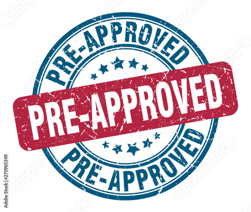 pre-approved stamp