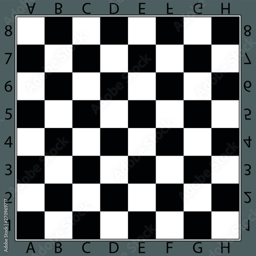 Chessboard in black 