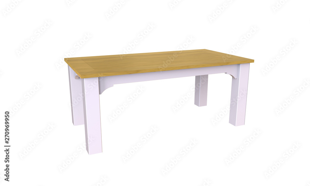 table isolated on white background table isolated on white background