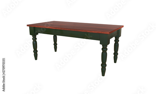 table isolated on white background