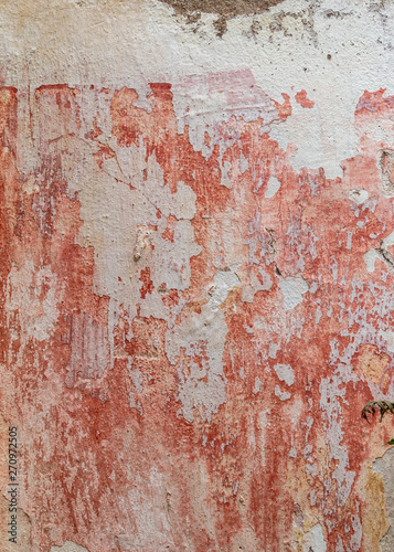 Old Weathered Reddish Concrete Wall Texture