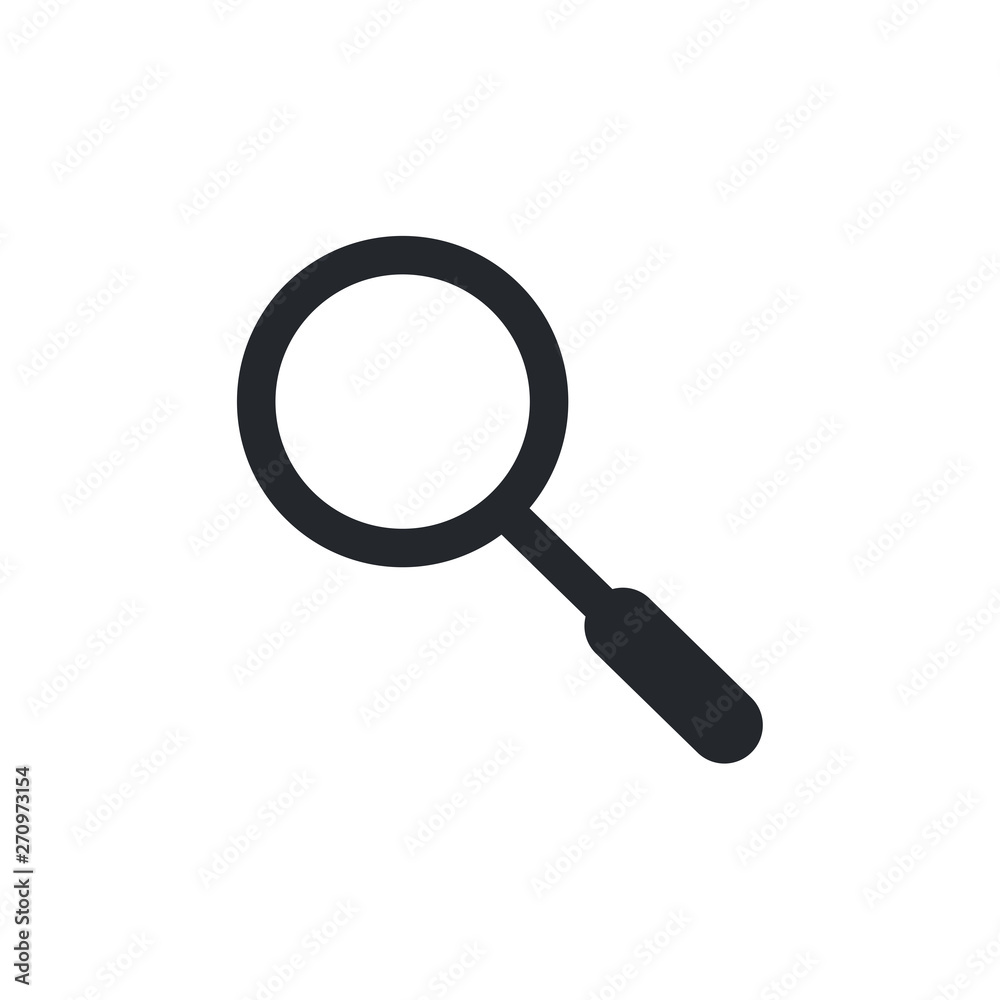 Search icon vector. flat icon magnifying glass symbol Search icon vector. flat icon magnifying glass symbol