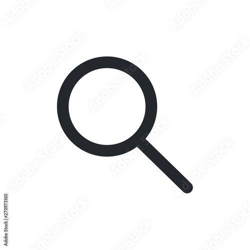 Search icon vector. flat icon magnifying glass symbol