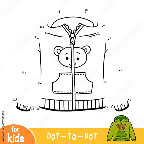 Numbers game, education dot to dot game, Hoody with bear