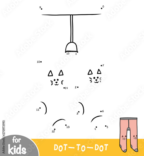 Numbers game, education dot to dot game, Kids tights