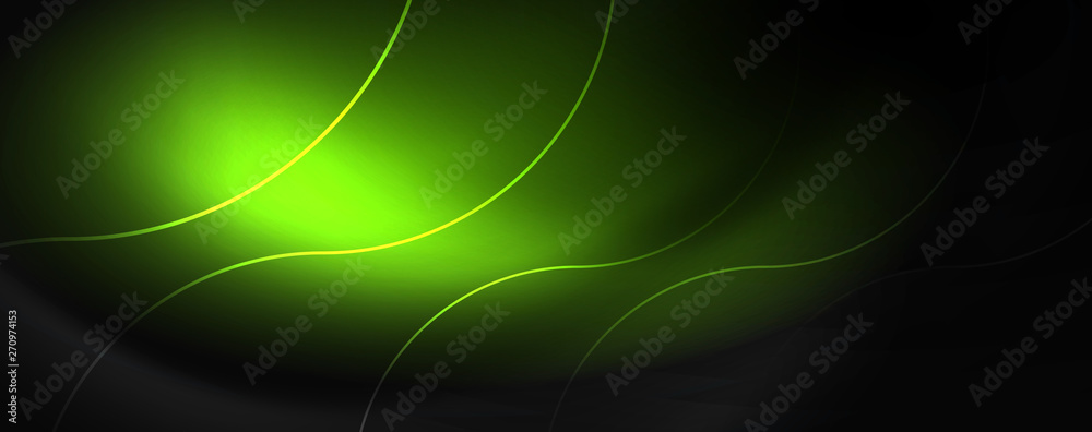 Dark abstract background with bright color neon lights and lines. Glowing background Dark abstract background with bright color neon lights and lines. Glowing background