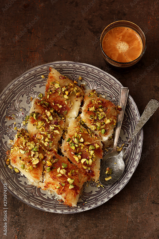 Traditional Turkish arabic dessert Traditional Turkish arabic dessert