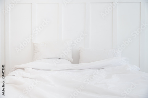 White bed room