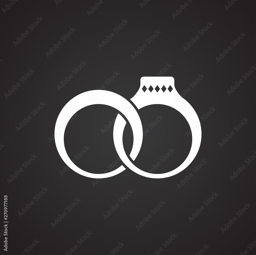 Wedding ring icon on background for graphic and web design. Simple illustration. Internet concept symbol for website button or mobile app. Wedding ring icon on background for graphic and web design. Simple illustration. Internet concept symbol for website button or mobile app.