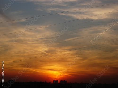 Sunset in Moscow