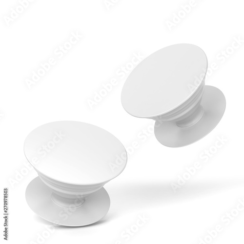 Blank telephone pop socket mockup