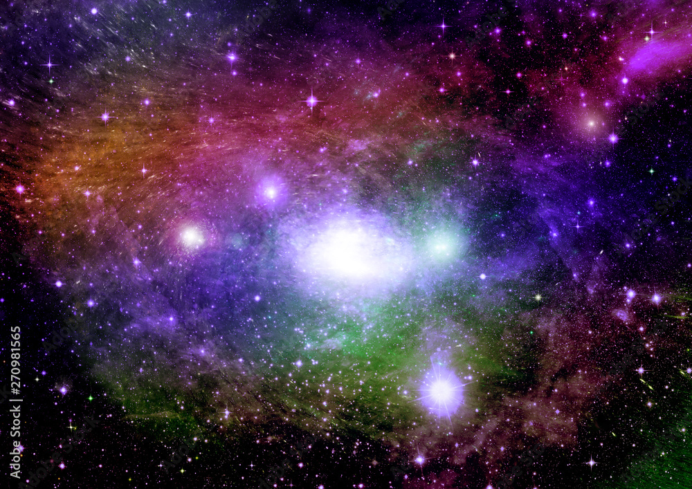 Fototapeta premium galaxy in a free space