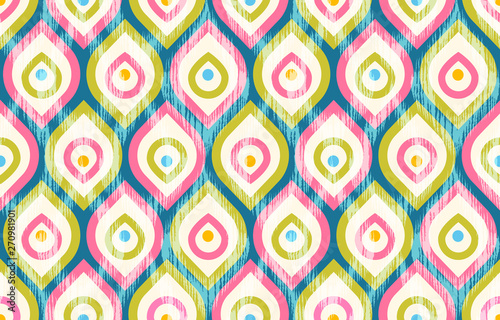 stylized peacock feathers