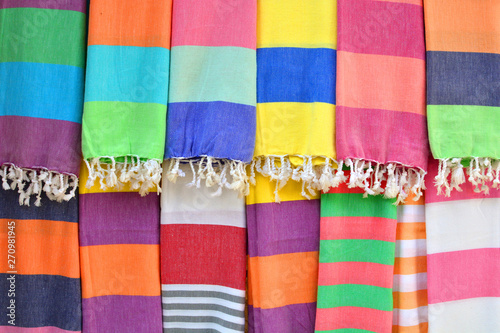 Colorful cotton textile background