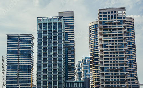 Residential skyscrapers in Tzameret Park area in Tel Aviv, Israel