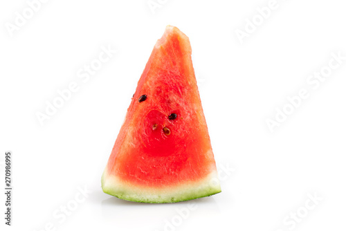 isolated ripe cut watermelon 