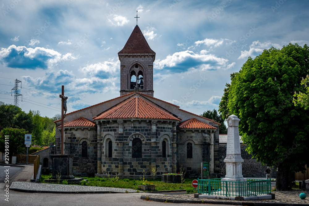 Obraz premium French church in Auvergne
