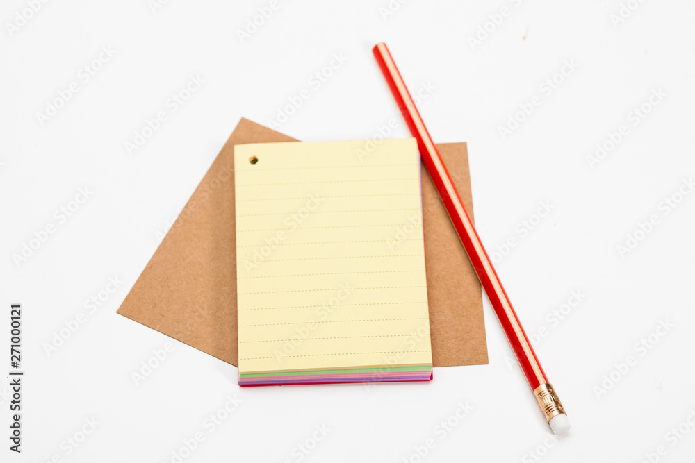 Blank colorful post memo paper on white Blank colorful post memo paper on white