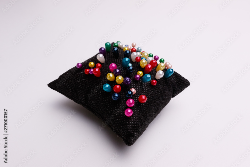 needles in pillows-isolated needles in pillows-isolated