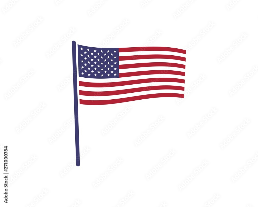 Obraz premium usa flag icon vecto