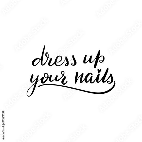 lettering dress up your nails