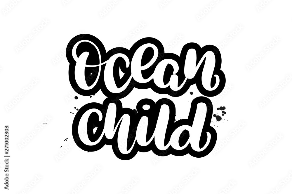 lettering ocean child lettering ocean child