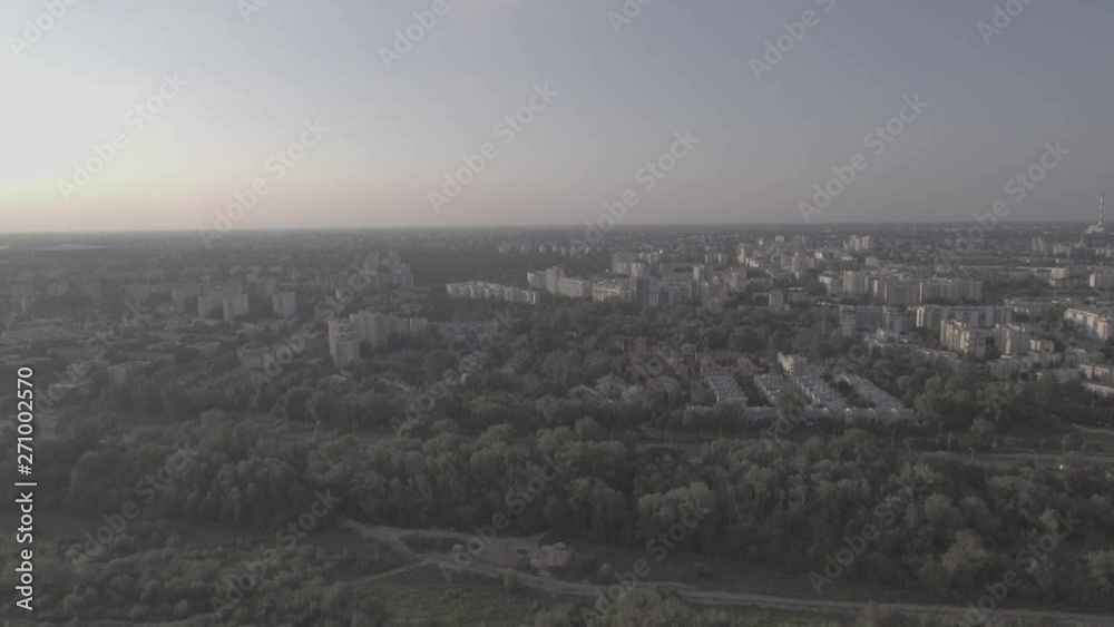 Aerial view of the modern facades of buildings in the center of Warsaw / Poland. City skyline, day light in the winter. Wide shot. Drone shot 4k. Video format RAW. Aerial view of the modern facades of buildings in the center of Warsaw / Poland. City skyline, day light in the winter. Wide shot. Drone shot 4k. Video format RAW.