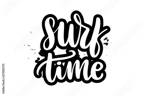 lettering surf time