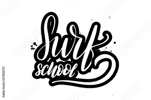lettering surf school