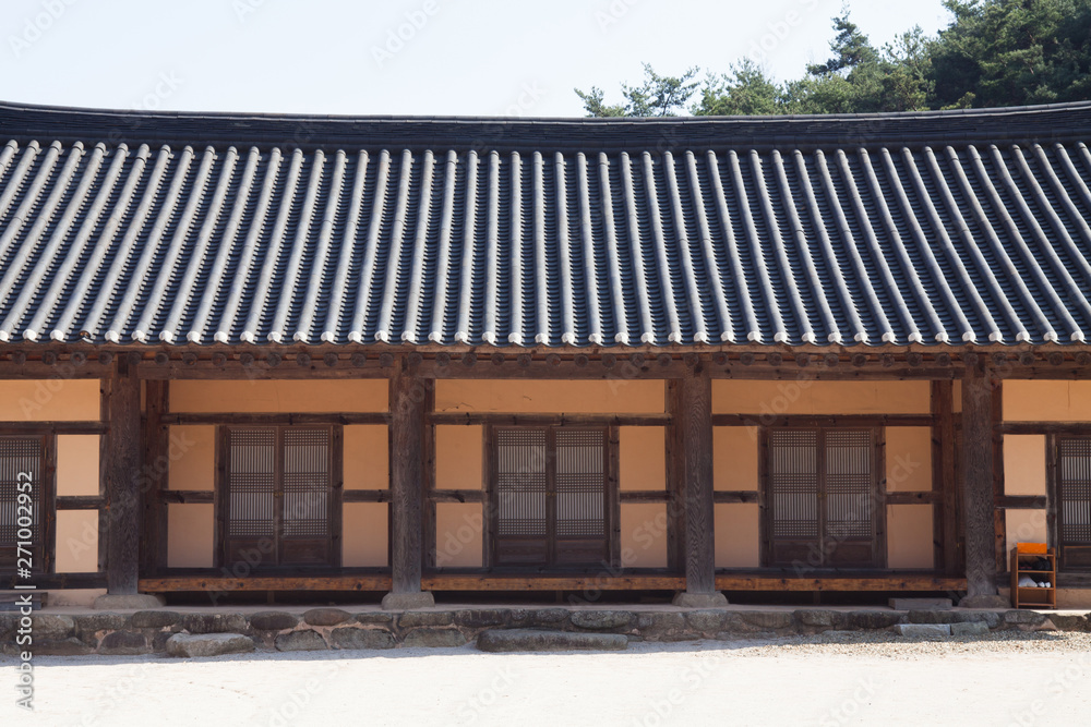 Korean traditional house Han Ok in Public Temple for studying Buddhist meditation Korean traditional house Han Ok in Public Temple for studying Buddhist meditation