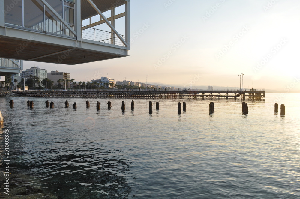 Fototapeta premium The beautiful Old Port Limassol in Cyprus
