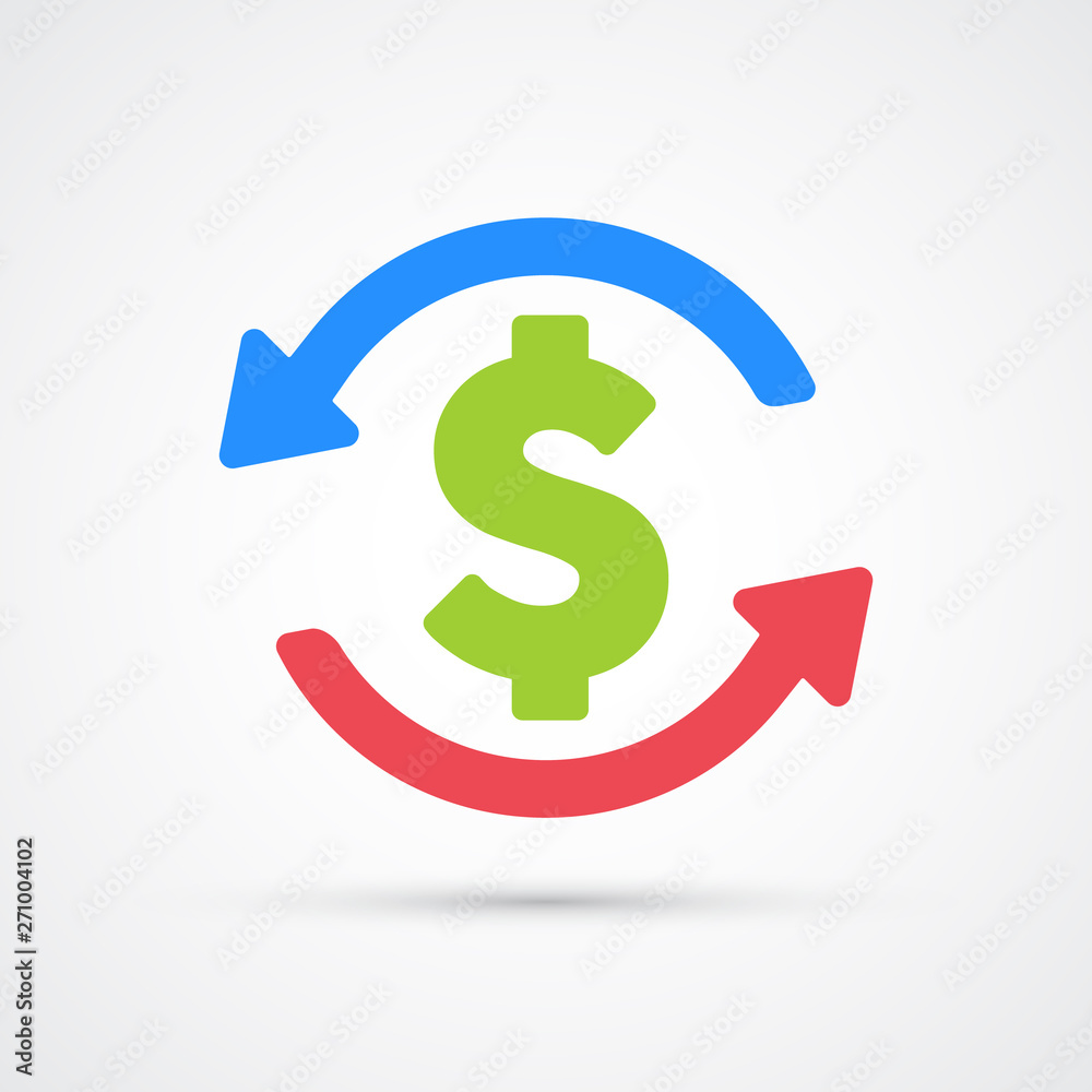 Obraz premium Budget trendy symbol. Vector trendy colored illustration