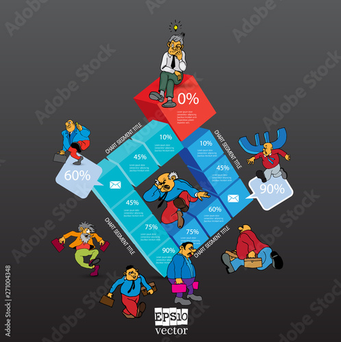 Business infographic layout. Design colorful presentation templates
