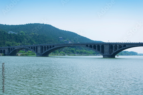 Longmen Bridge and Yi River Luoyang China