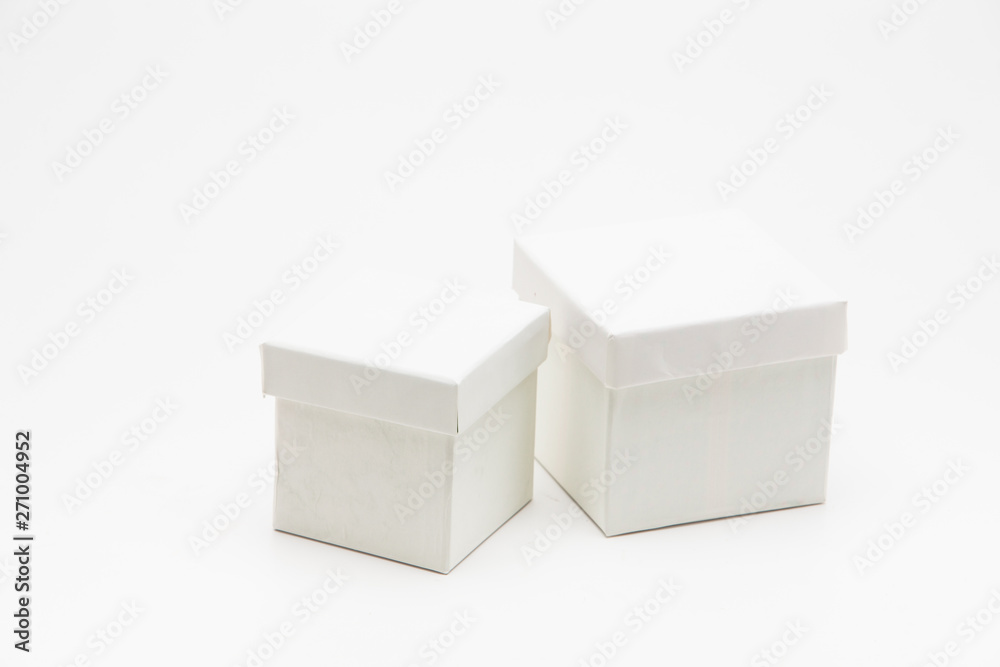 Photo white box isolated on white background Photo white box isolated on white background