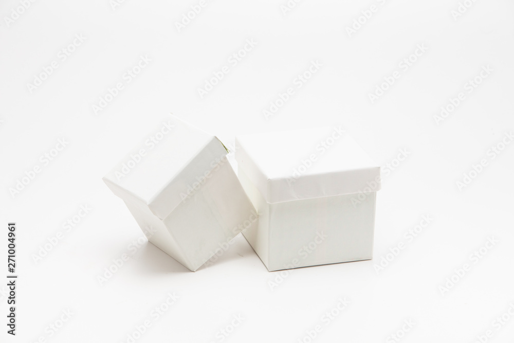 Photo white box isolated on white background Photo white box isolated on white background