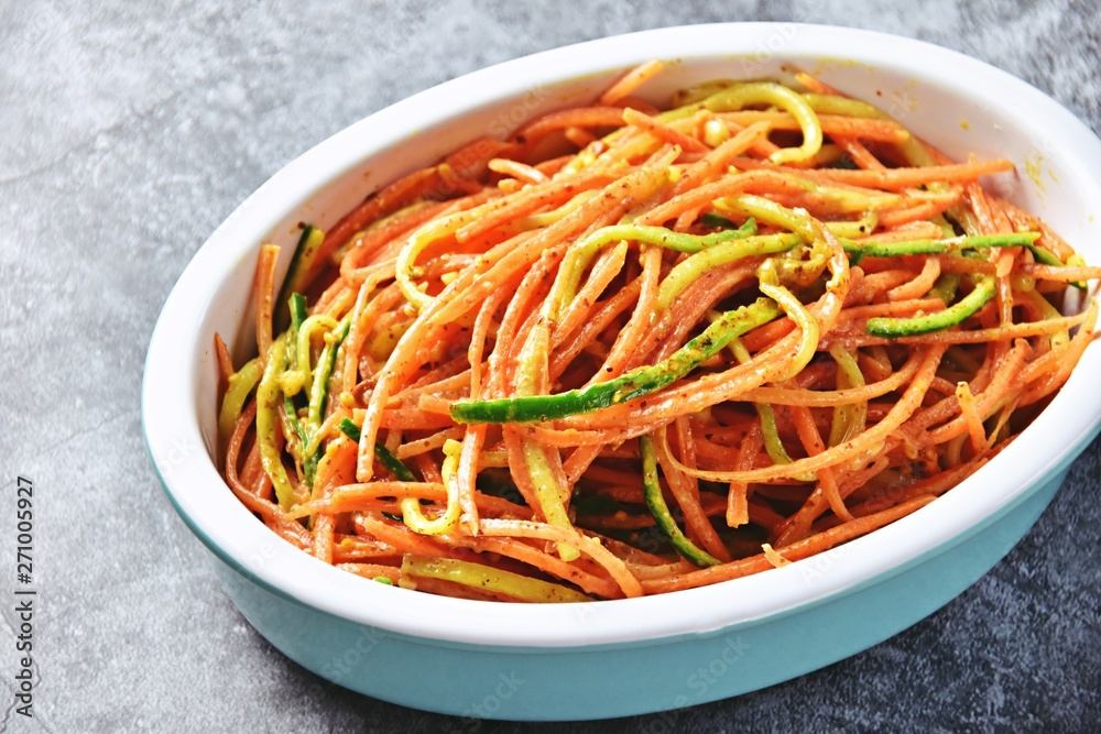 Paleo and keto carrot salad with almond butter dressing Paleo and keto carrot salad with almond butter dressing