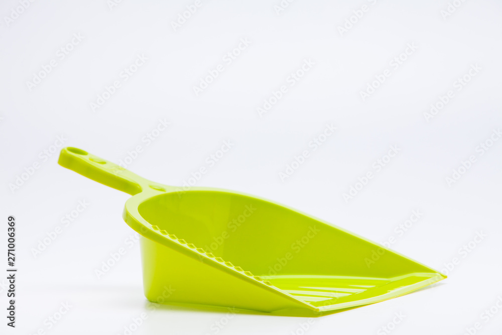 The dustpan isolated on a white background The dustpan isolated on a white background