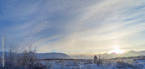 winter dusk on tundra © Chris