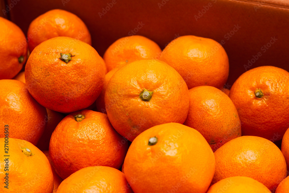 Close orange group Mandarin tangerine Close orange group Mandarin tangerine