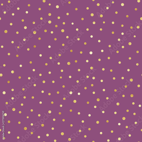 Gold Confetti Seamless Pattern - Festive gold confetti repeating pattern design