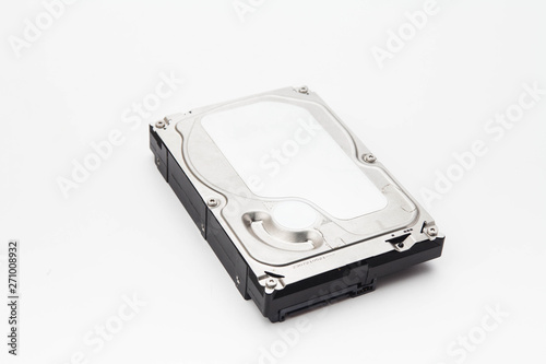 Hard disk driver isolated on white background