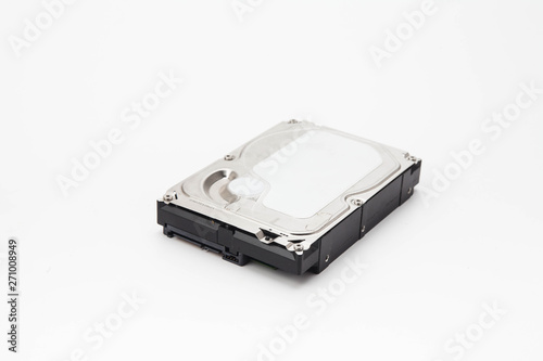 Hard disk driver isolated on white background