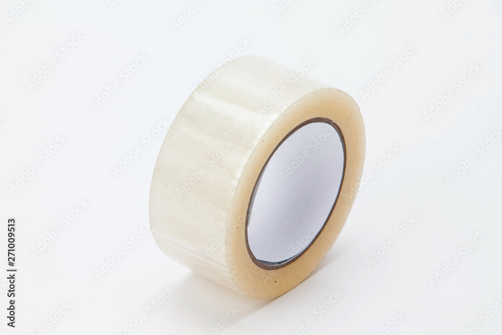 Roll of adhesive tape isolated on white background Roll of adhesive tape isolated on white background