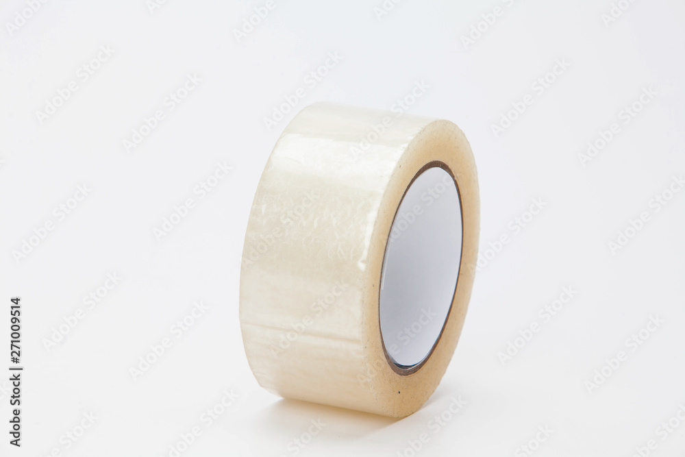 Roll of adhesive tape isolated on white background Roll of adhesive tape isolated on white background