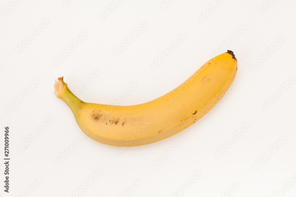 Isolated banana on white background