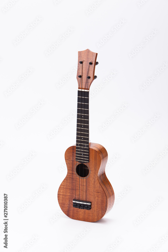 Fototapeta premium The ukulele guitar isolated on white