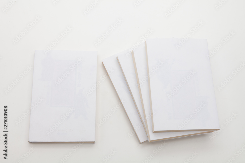 Stack of books on white background Stack of books on white background