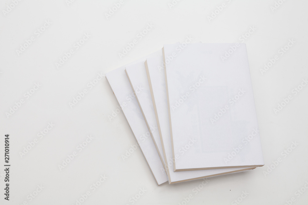 Stack of books on white background Stack of books on white background