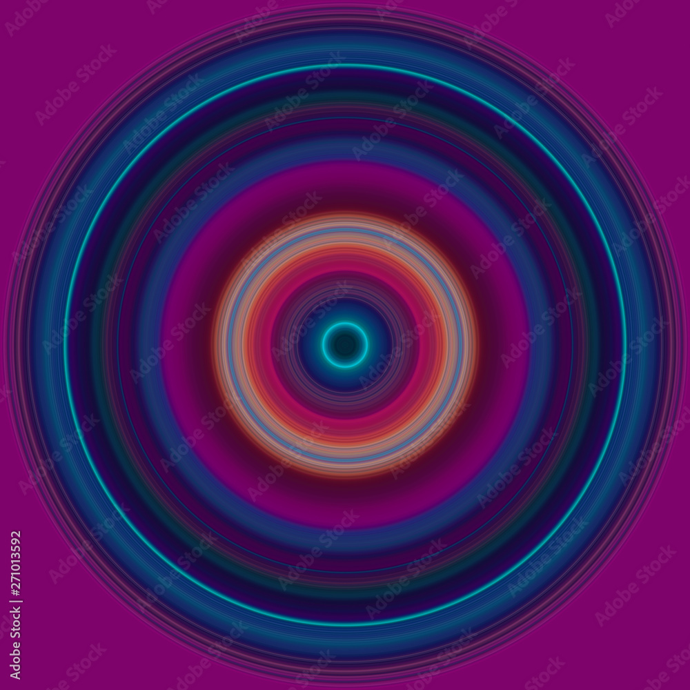 Colorful abstract bright circle , radial striped texture in purple and blue tones on magenta background. Round pattern Colorful abstract bright circle , radial striped texture in purple and blue tones on magenta background. Round pattern